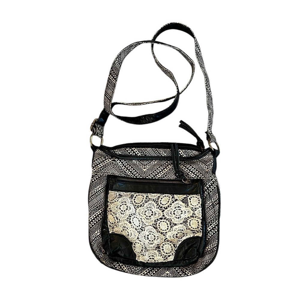 Unbranded Adjustable Crossbody Boho Style Crochet Purse Bag